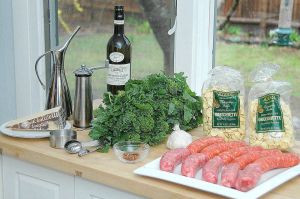Ingredients for Orecchiette with Broccoli Rabe and Sausage